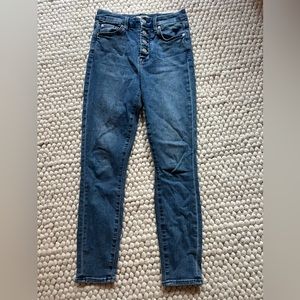 7 for all mankind multi-button jeans